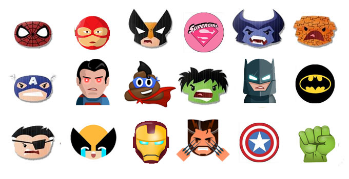 Superhero Emoji Keyboard for iOS & Android 2